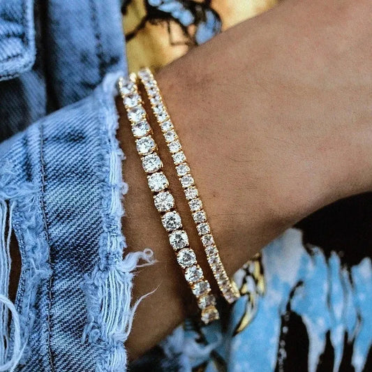 Women's Hip Hop Crystal Chain Bracelet