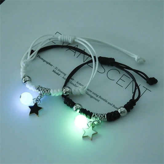 Luminous Beads Star Couple Bracelet