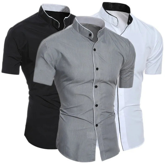 Men's Solid Color Casual Shirt