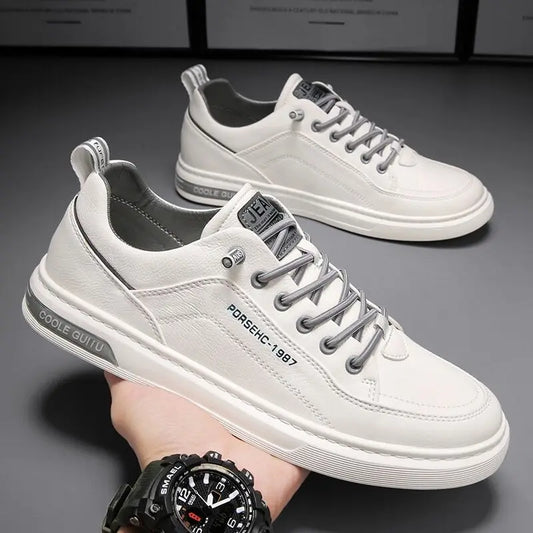 Men's Breathable White Sneakers
